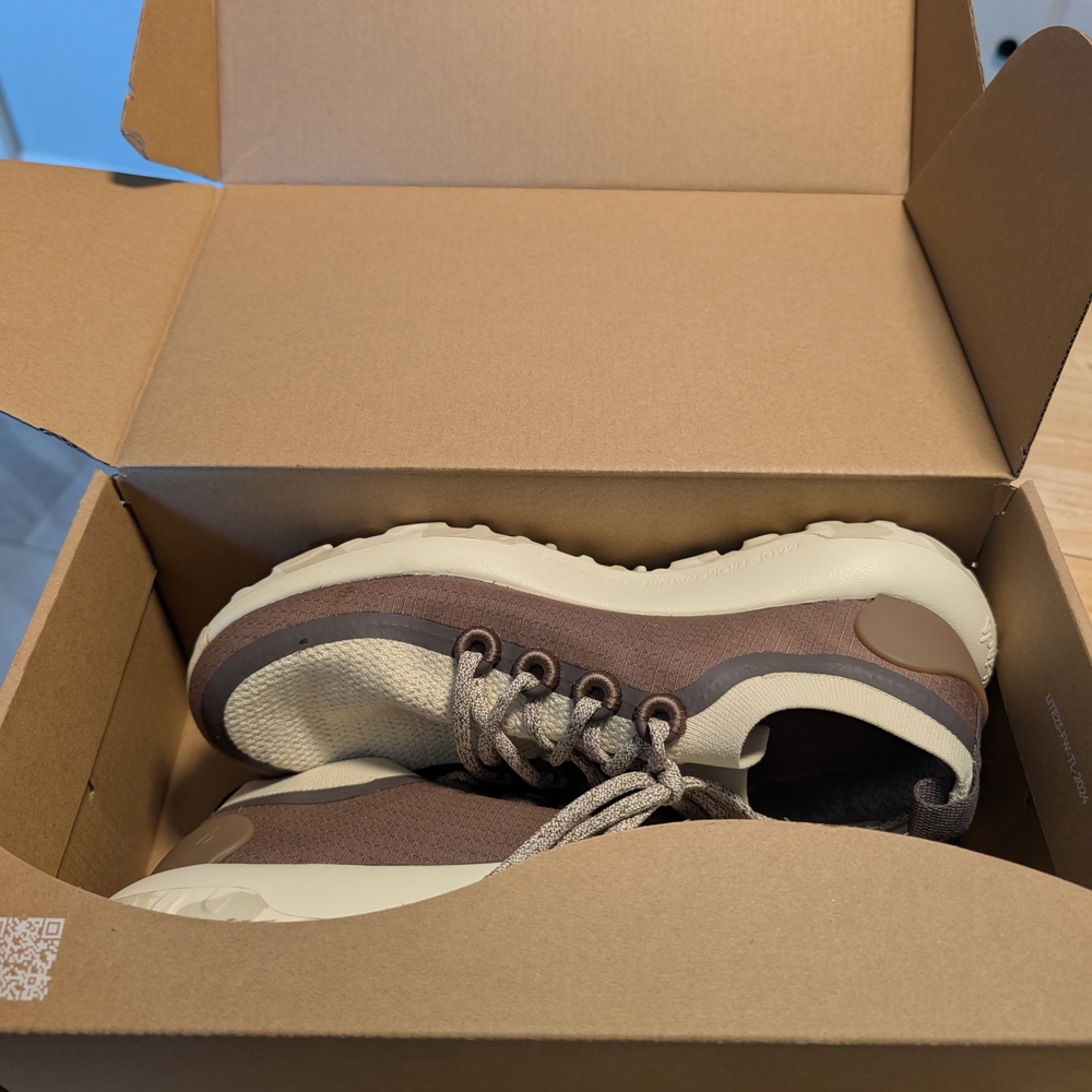 Allbirds Women's Tread Light Casual Sneakers - Cream and Brown